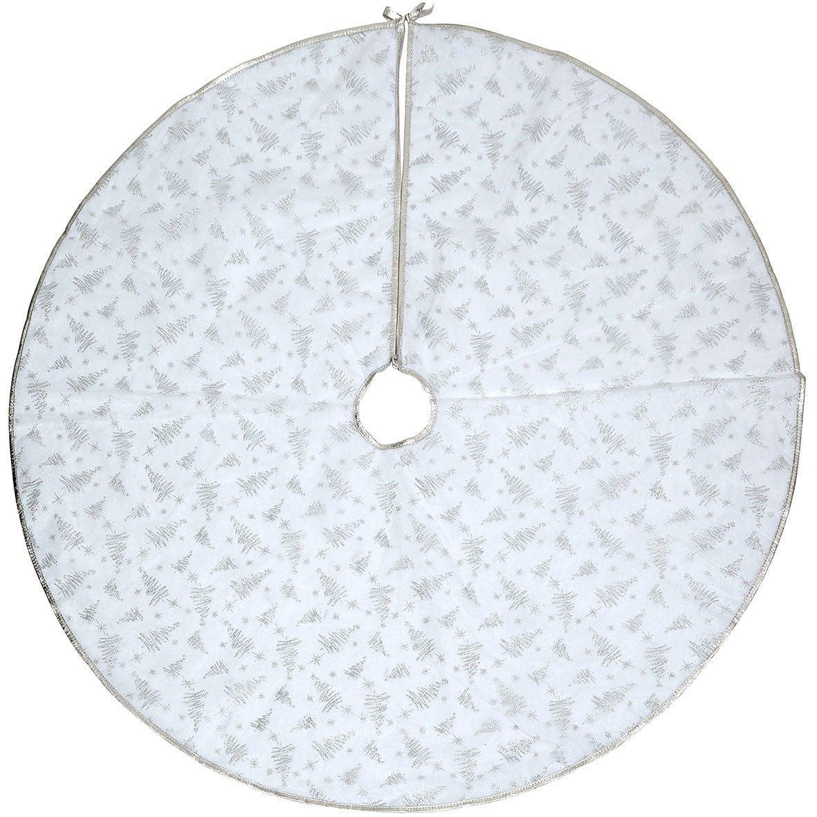 Silver Tree Skirt – Merlino's Christmas Trees